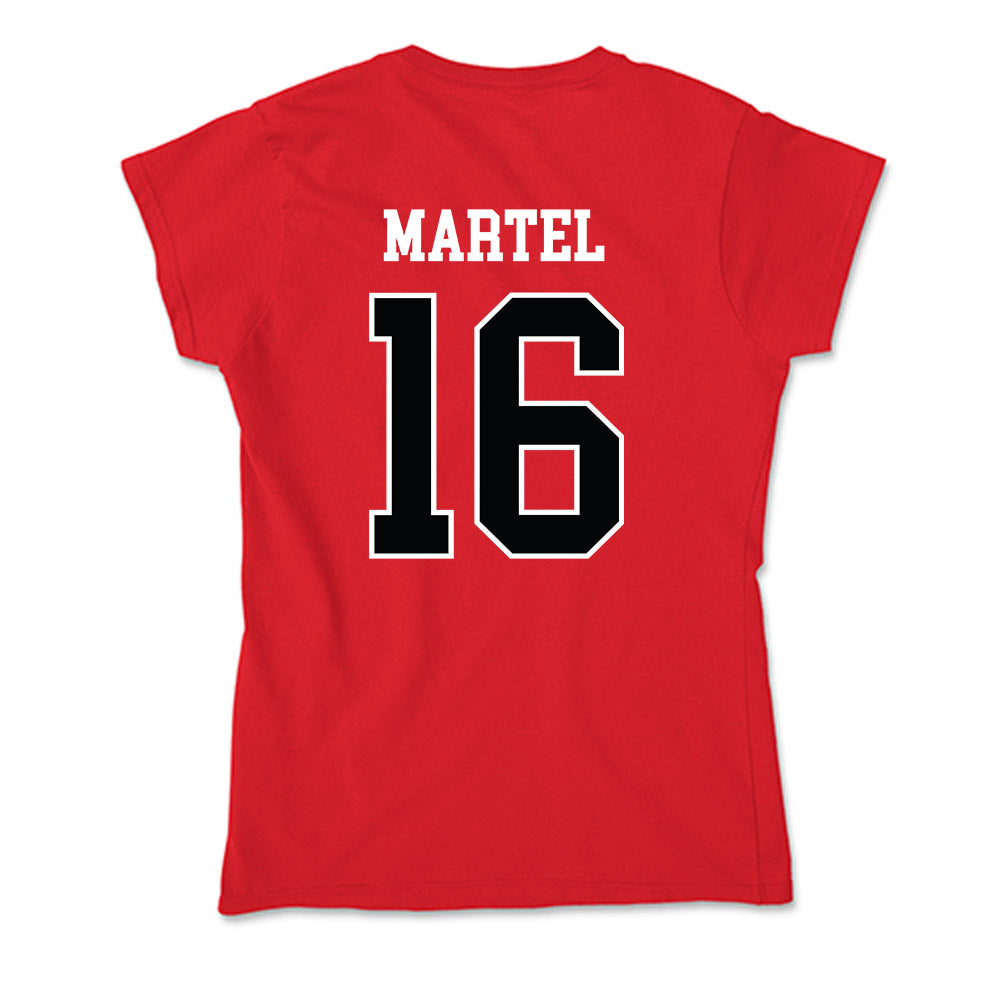 Rutgers - NCAA Baseball : Logan Martel - Soft Style Women’s T-Shirt-1