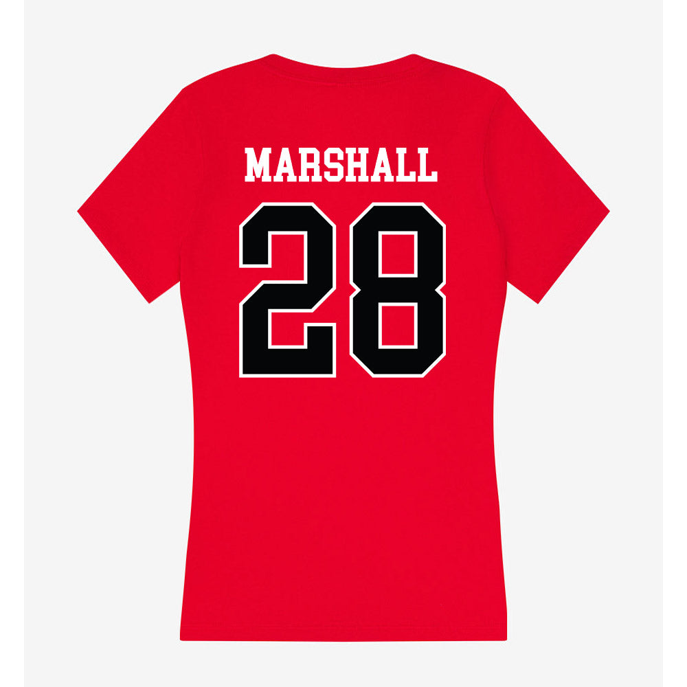 Rutgers - NCAA Football : Cannon Marshall - Women's V-Neck T-Shirt-1