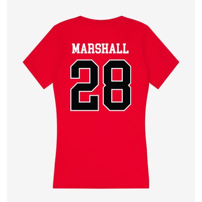 Rutgers - NCAA Football : Cannon Marshall - Women's V-Neck T-Shirt-1