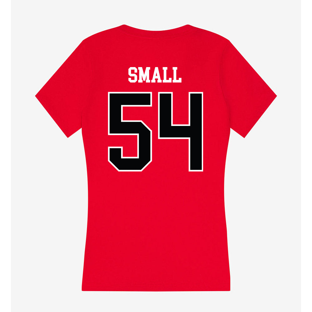 Rutgers - NCAA Football : Everett Small - Women's V-Neck T-Shirt-1