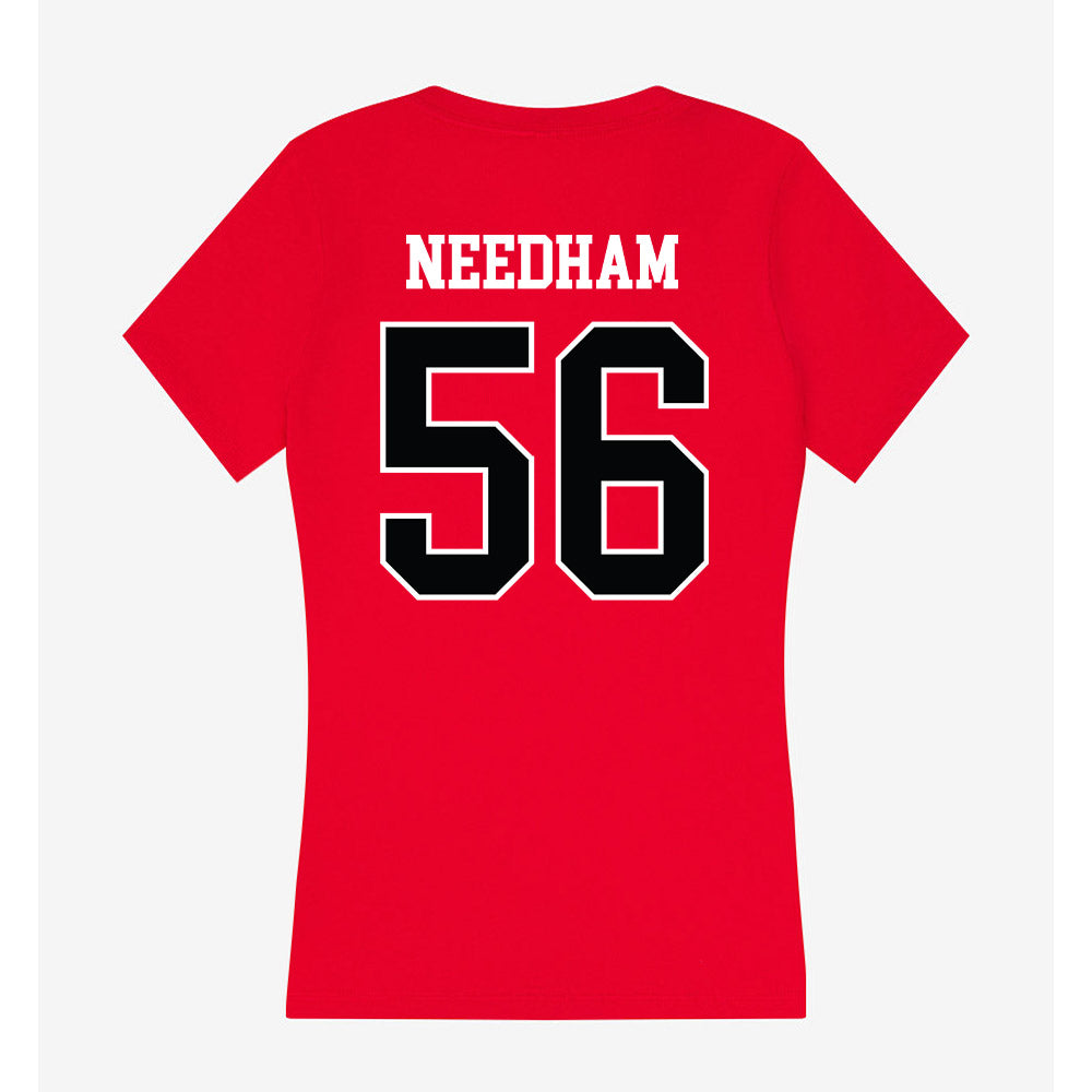 Rutgers - NCAA Football : Ty Needham - Women's V-Neck T-Shirt-1