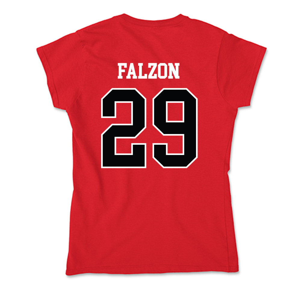 Rutgers - NCAA Men's Lacrosse : Hunter Falzon - Soft Style Women’s T-Shirt-1