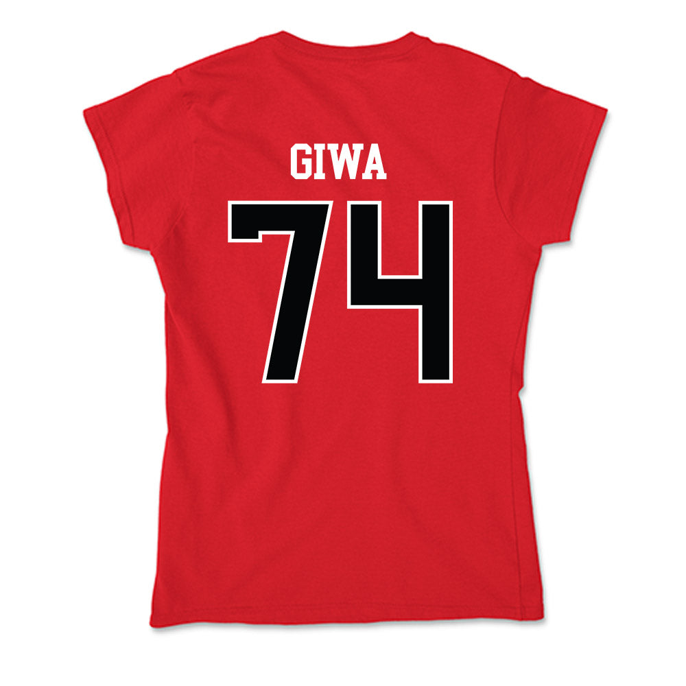 Rutgers - NCAA Football : Moshood Giwa - Soft Style Women’s T-Shirt-1