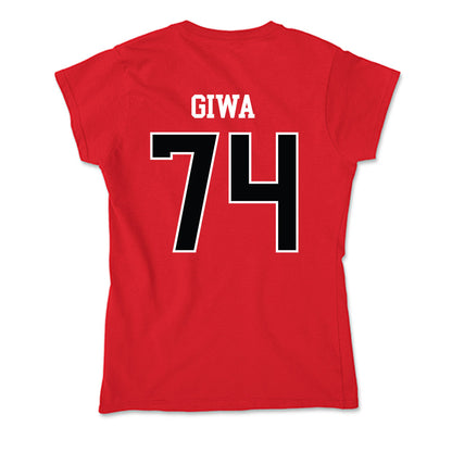 Rutgers - NCAA Football : Moshood Giwa - Soft Style Women’s T-Shirt-1