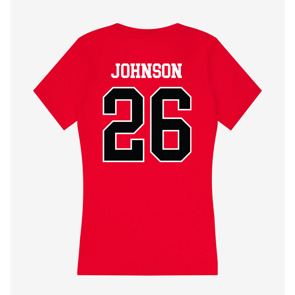 Rutgers - NCAA Women's Field Hockey : Camryn Johnson - Women's V-Neck T-Shirt-1