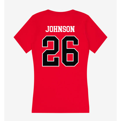 Rutgers - NCAA Women's Field Hockey : Camryn Johnson - Women's V-Neck T-Shirt-1