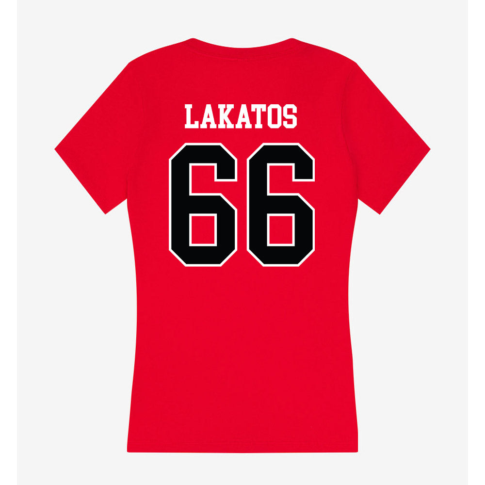 Rutgers - NCAA Football : Joseph Lakatos - Women's V-Neck T-Shirt-1