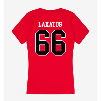 Rutgers - NCAA Football : Joseph Lakatos - Women's V-Neck T-Shirt-1