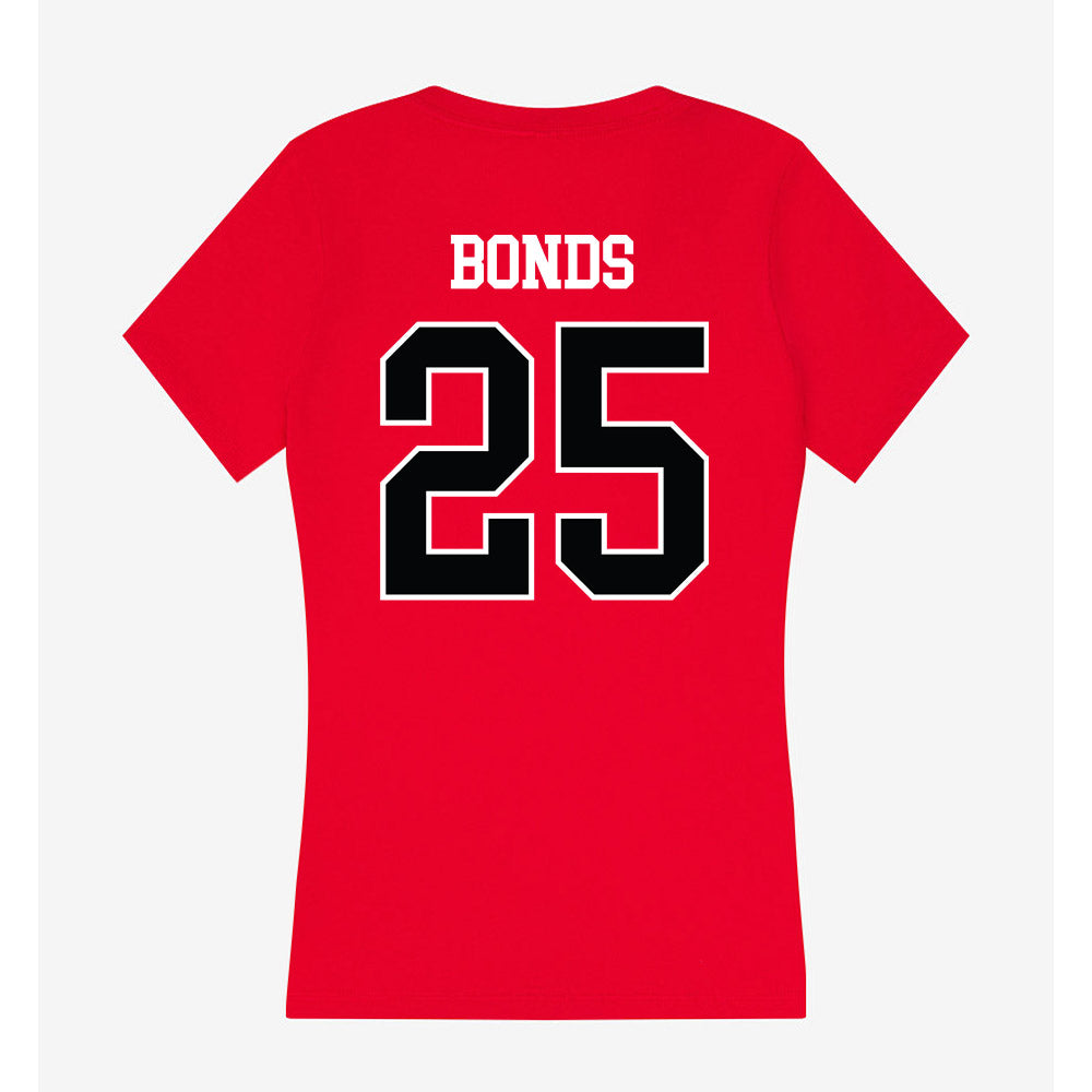 Rutgers - NCAA Baseball : Peyton Bonds - Women's V-Neck T-Shirt-1
