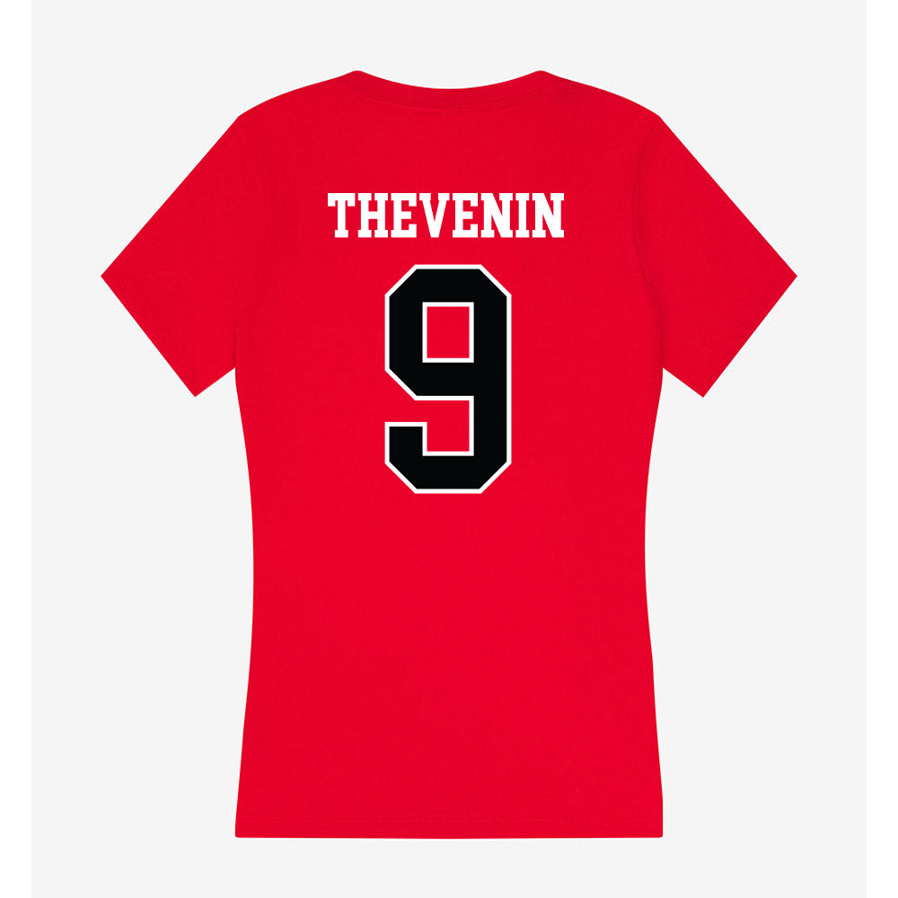 Rutgers - NCAA Football : Clay Thevenin - Women's V-Neck T-Shirt-1