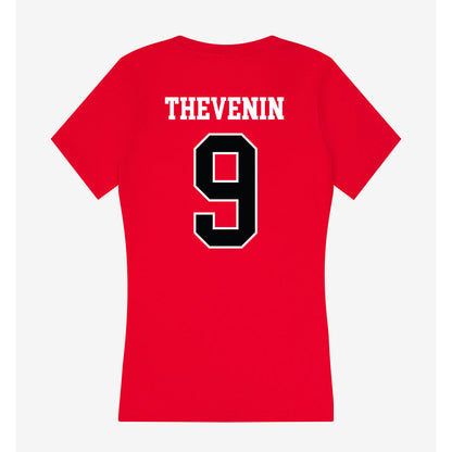 Rutgers - NCAA Football : Clay Thevenin - Women's V-Neck T-Shirt-1
