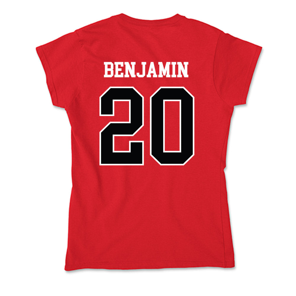 Rutgers - NCAA Football : Ja'shon Benjamin - Soft Style Women’s T-Shirt-1