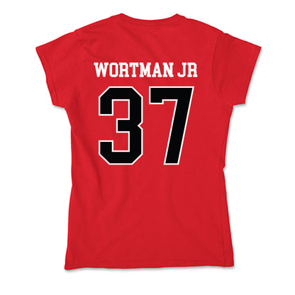 Rutgers - NCAA Football : RJ Wortman Jr - Soft Style Women’s T-Shirt-1