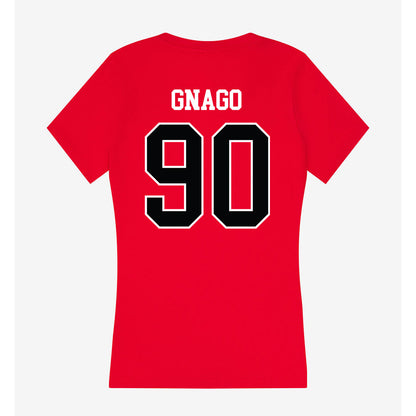 Rutgers - NCAA Football : Farell Gnago - Women's V-Neck T-Shirt-1