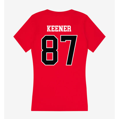 Rutgers - NCAA Football : Montgomery Keener - Women's V-Neck T-Shirt-1