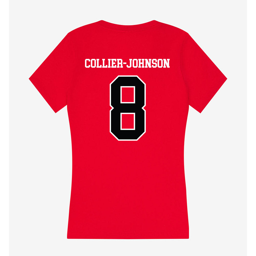 Rutgers - NCAA Football : Wydeek Collier-Johnson - Women's V-Neck T-Shirt-1
