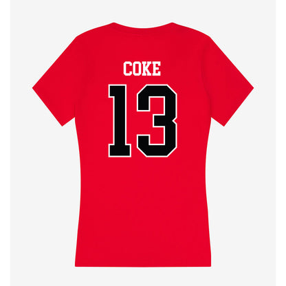 Rutgers - NCAA Football : Elias Coke - Women's V-Neck T-Shirt-1