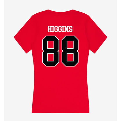 Rutgers - NCAA Football : Michael Higgins - Women's V-Neck T-Shirt-1