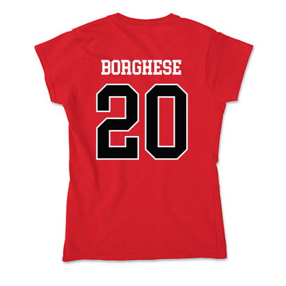 Rutgers - NCAA Baseball : Vincent Borghese - Soft Style Women’s T-Shirt-1