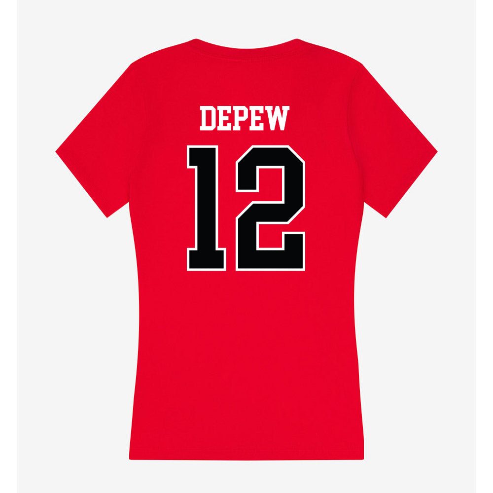 Rutgers - NCAA Softball : Laurelai DePew - Women's V-Neck T-Shirt-1