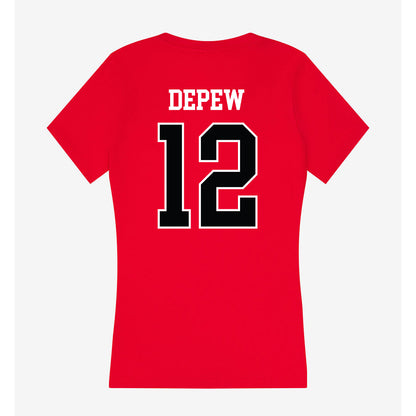 Rutgers - NCAA Softball : Laurelai DePew - Women's V-Neck T-Shirt-1