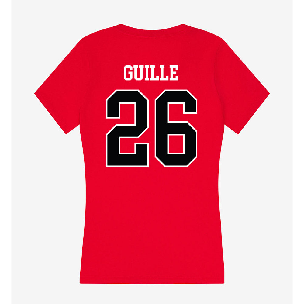Rutgers - NCAA Women's Lacrosse : Jaclyn Guille - Women's V-Neck T-Shirt-1