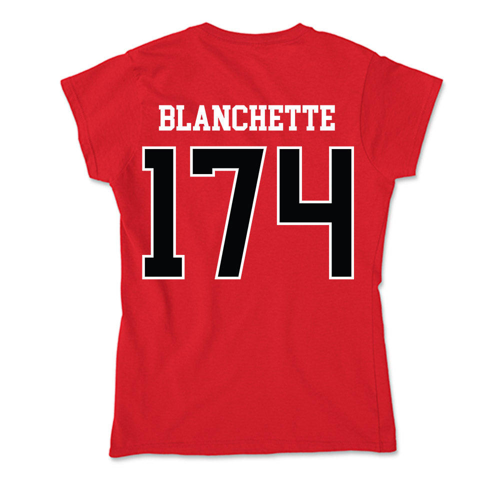 Rutgers - NCAA Wrestling : Nate Blanchette - Soft Style Women’s T-Shirt-1