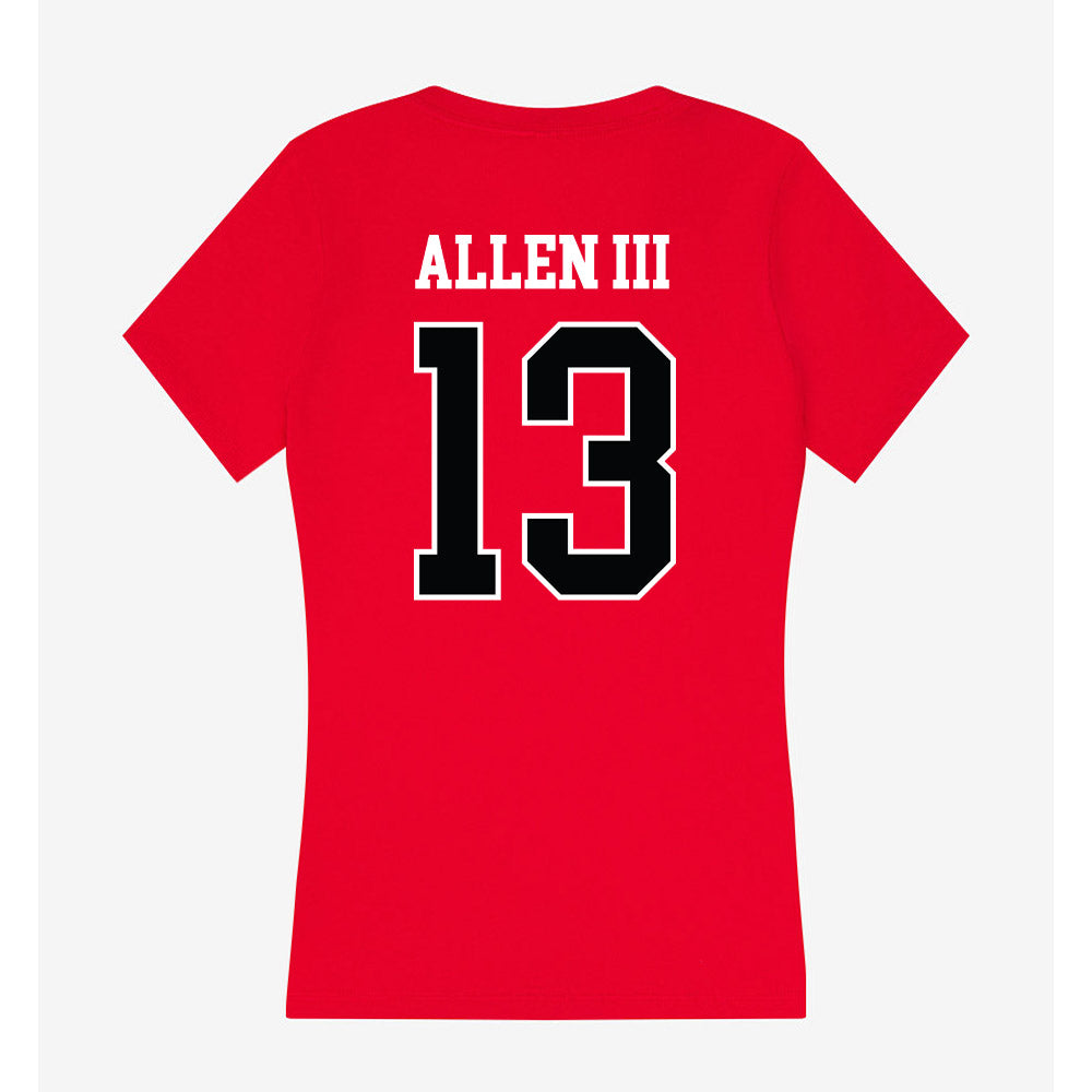 Rutgers - NCAA Football : Vernon Allen III - Women's V-Neck T-Shirt-1