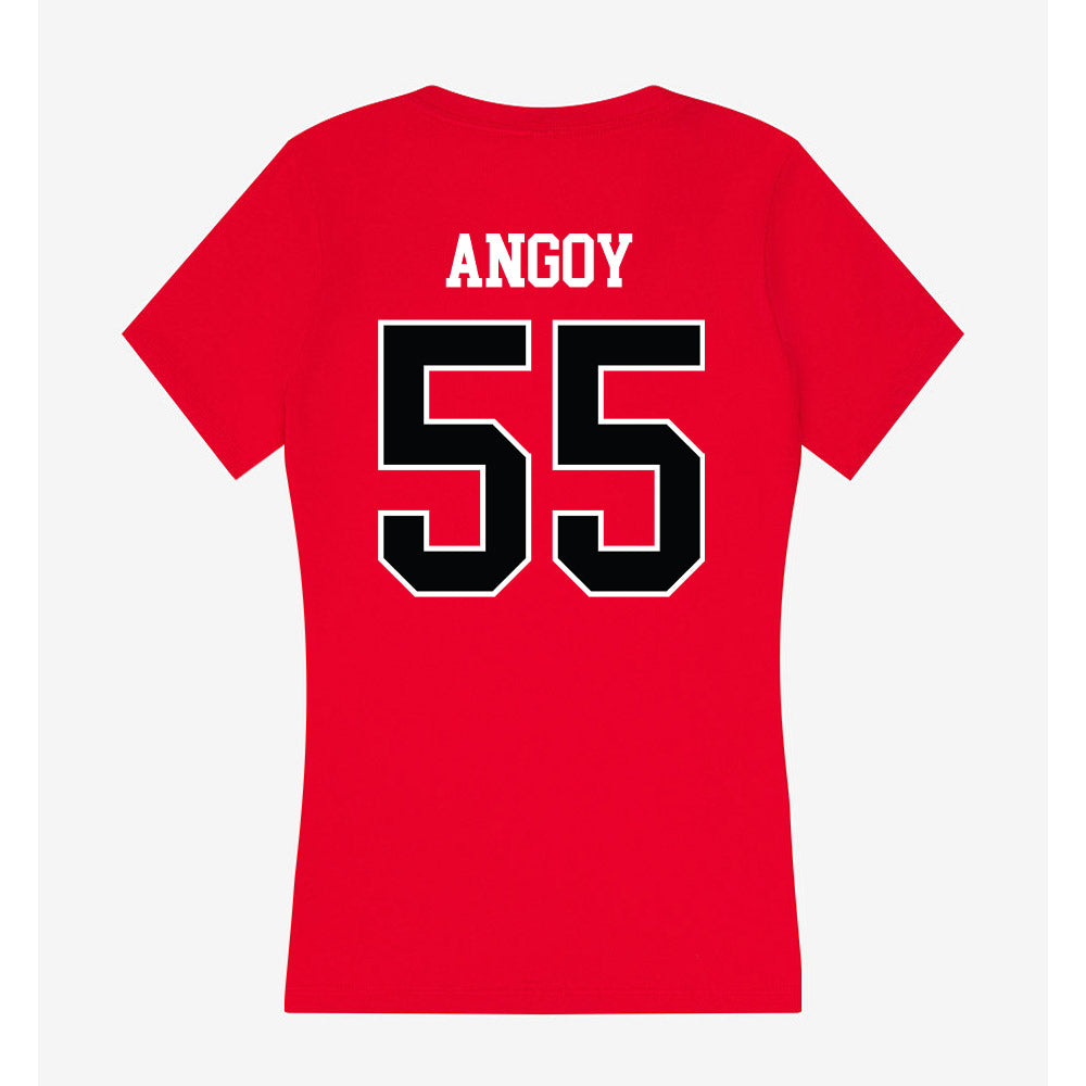 Rutgers - NCAA Football : Zaire Angoy - Women's V-Neck T-Shirt-1
