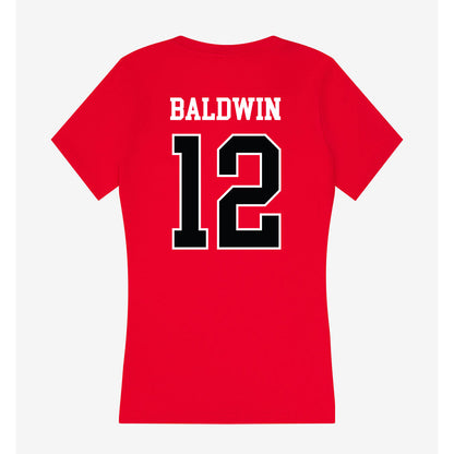 Rutgers - NCAA Women's Volleyball : Brooke Baldwin - Women's V-Neck T-Shirt-1