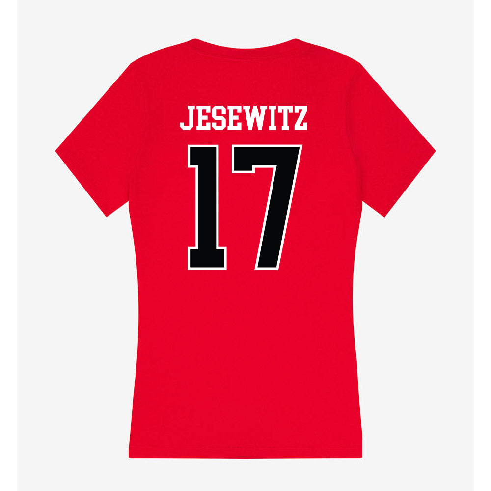 Rutgers - NCAA Women's Volleyball : Avery Jesewitz - Women's V-Neck T-Shirt-1