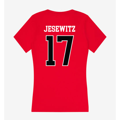 Rutgers - NCAA Women's Volleyball : Avery Jesewitz - Women's V-Neck T-Shirt-1
