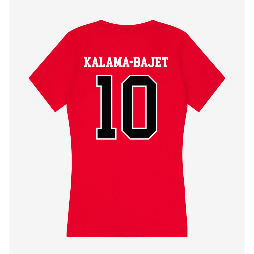 Rutgers - NCAA Women's Volleyball : Kaila Kalama-Bajet - Women's V-Neck T-Shirt-1