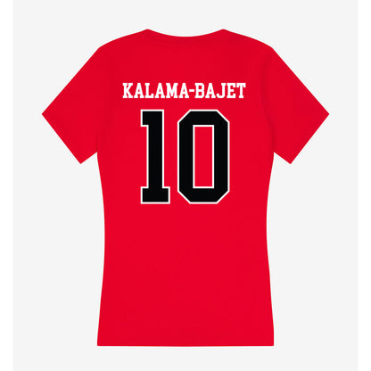 Rutgers - NCAA Women's Volleyball : Kaila Kalama-Bajet - Women's V-Neck T-Shirt-1