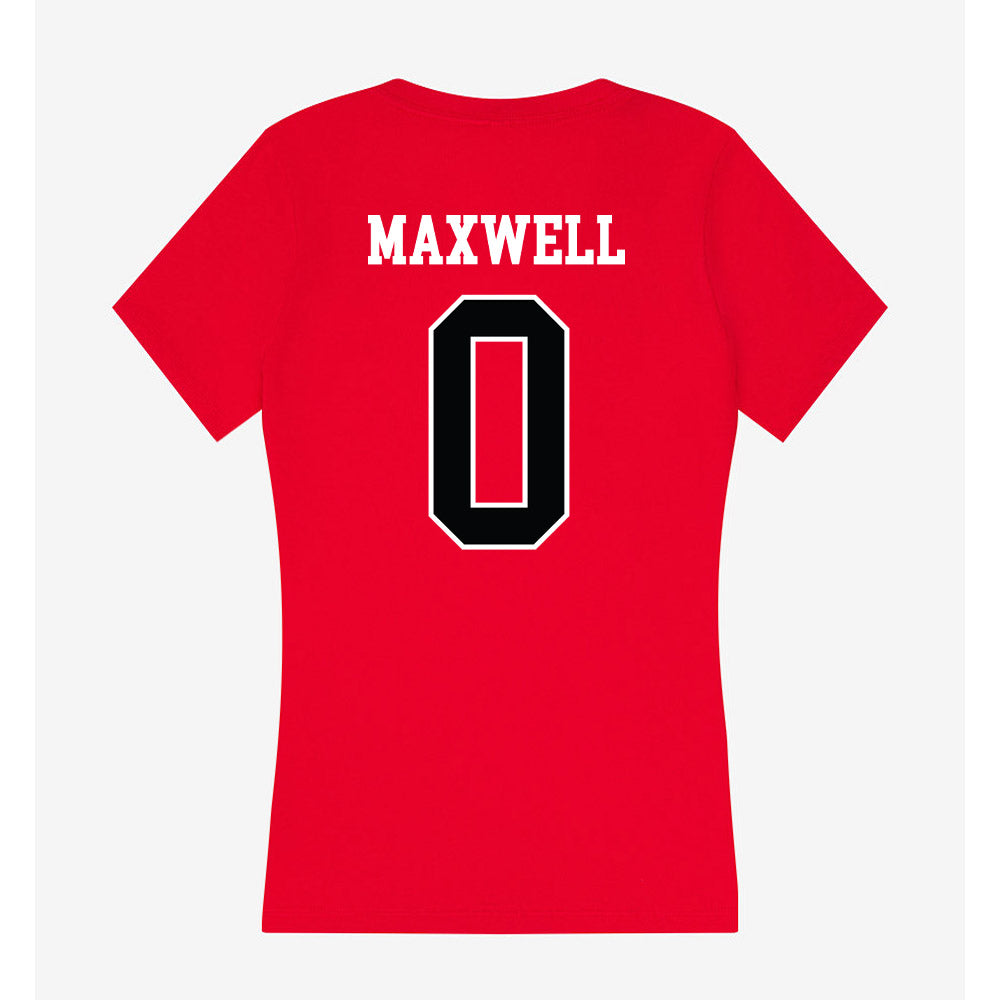 Rutgers - NCAA Women's Volleyball : Aspen Maxwell - Women's V-Neck T-Shirt-1