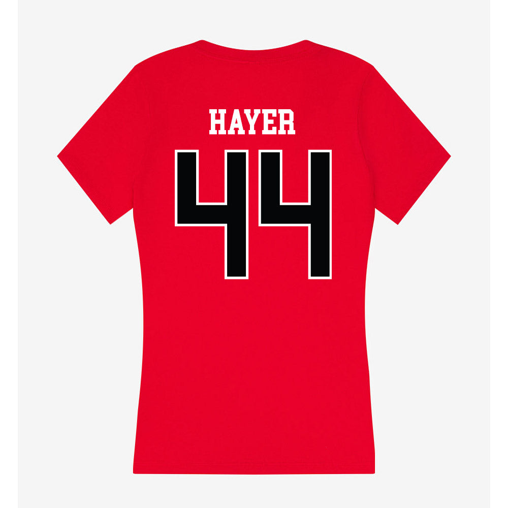 Rutgers - NCAA Football : Tariq Hayer - Women's V-Neck T-Shirt-1