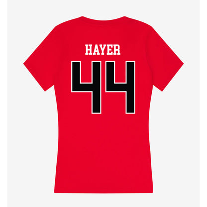 Rutgers - NCAA Football : Tariq Hayer - Women's V-Neck T-Shirt-1