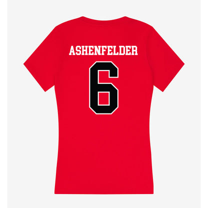 Rutgers - NCAA Football : Sean Ashenfelder - Women's V-Neck T-Shirt-1
