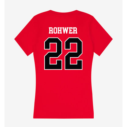 Rutgers - NCAA Softball : Sam Rohwer - Women's V-Neck T-Shirt-1