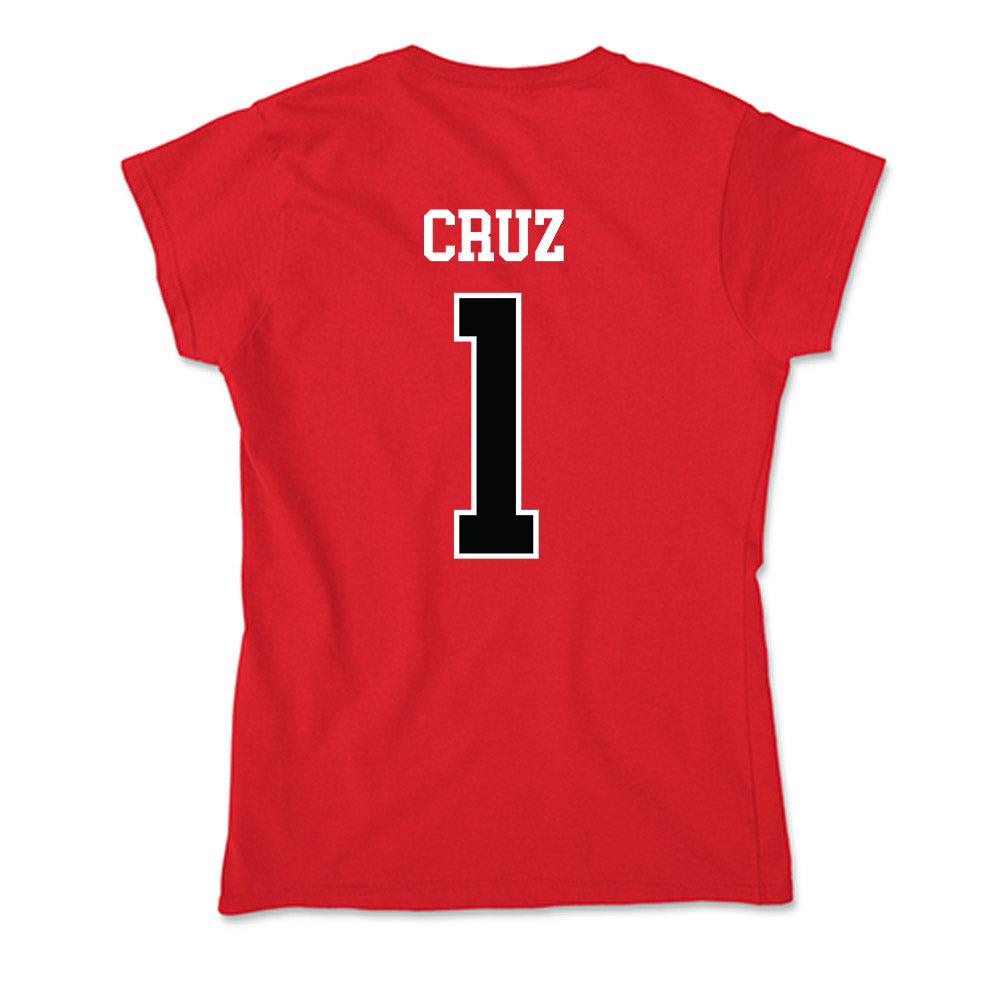 Rutgers - NCAA Baseball : Matthew Cruz - Soft Style Women’s T-Shirt-1
