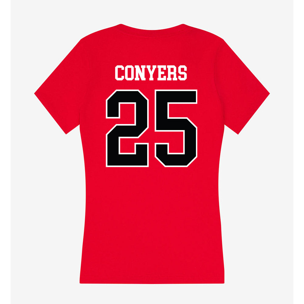 Rutgers - NCAA Football : Jamareis Conyers - Women's V-Neck T-Shirt-1