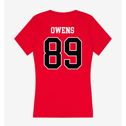 Rutgers - NCAA Football : Brady Owens - Women's V-Neck T-Shirt-1