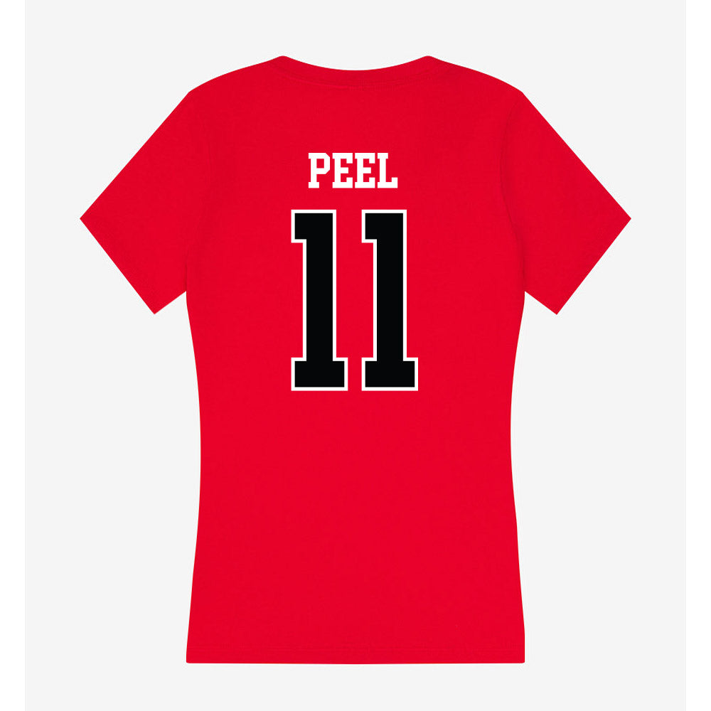 Rutgers - NCAA Baseball : Nolan Peel - Women's V-Neck T-Shirt-1