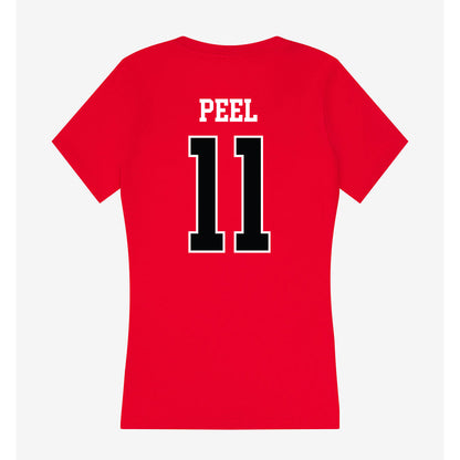Rutgers - NCAA Baseball : Nolan Peel - Women's V-Neck T-Shirt-1
