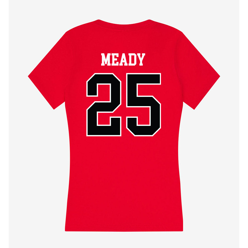 Rutgers - NCAA Baseball : Anthony Meady - Women's V-Neck T-Shirt-1