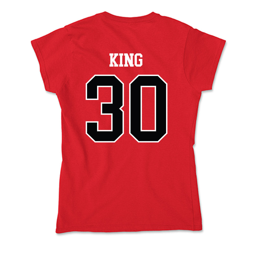 Rutgers - NCAA Football : Elijah King - Soft Style Women’s T-Shirt-1