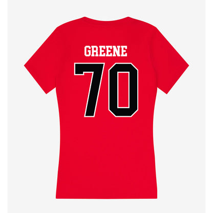 Rutgers - NCAA Football : Cameron Greene - Women's V-Neck T-Shirt-1