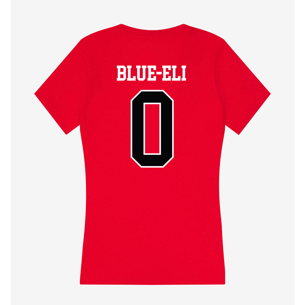 Rutgers - NCAA Football : Douglas Blue-Eli - Women's V-Neck T-Shirt-1