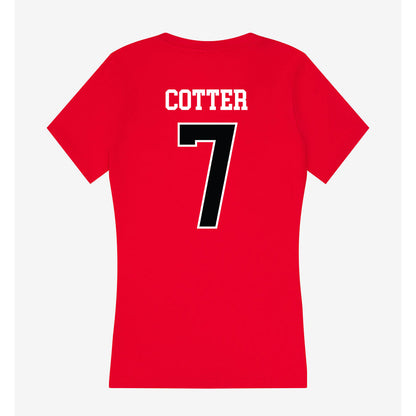 Rutgers - NCAA Women's Soccer : Kennedi Cotter - Women's V-Neck T-Shirt-1