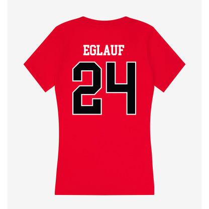 Rutgers - NCAA Women's Lacrosse : Gianna Eglauf - Women's V-Neck T-Shirt-1